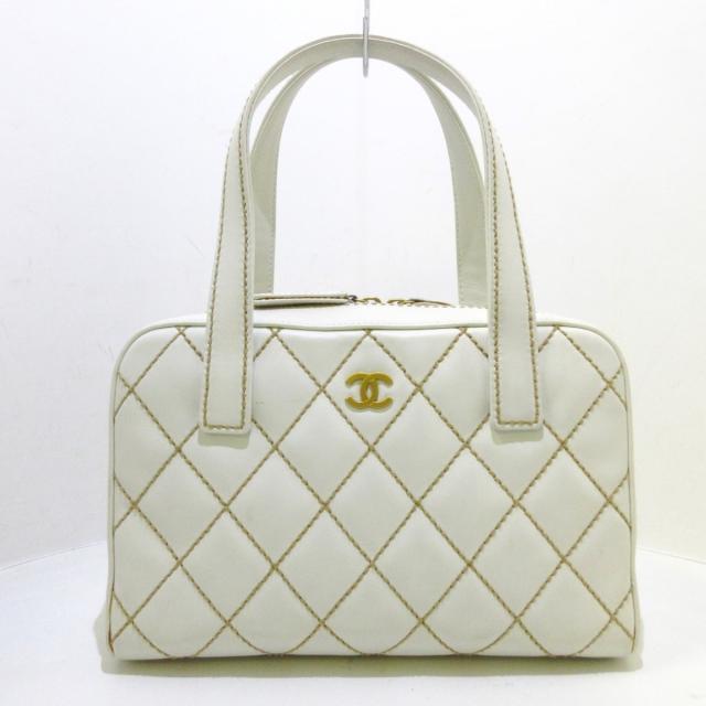 希少 シャネル CHANEL ワイルドステッチ レザー トートバッグ www