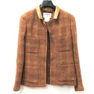 シャネル ジャケット/アウター(ゴールド/金色系)の通販 100点以上 ...