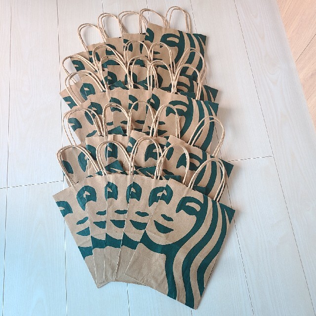 Starbucks Coffee(スターバックスコーヒー)のスターバックス紙袋25枚セット レディースのバッグ(ショップ袋)の商品写真