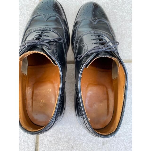 Alden(オールデン)のオールデン 内羽根 ウイングチップ コードバン US8 黒 ブラック 9751 メンズの靴/シューズ(ドレス/ビジネス)の商品写真