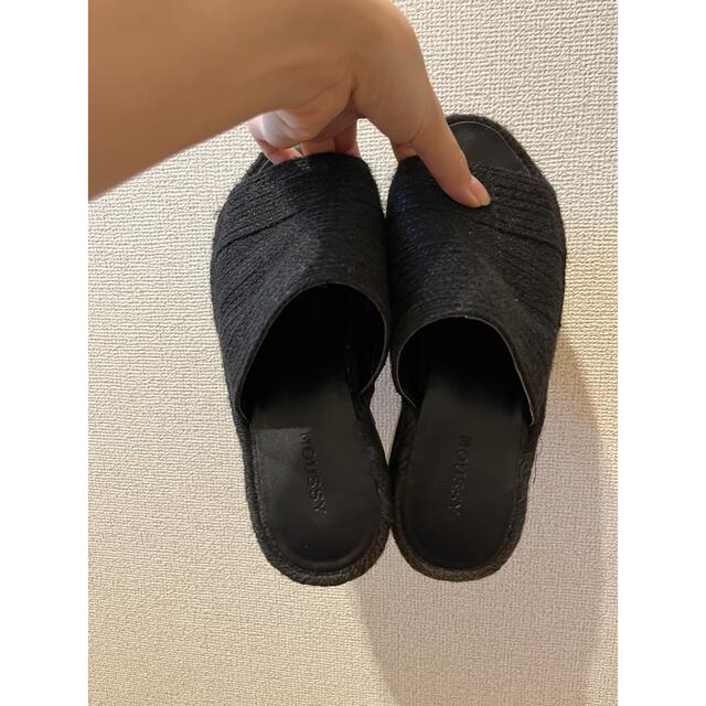 moussy(マウジー)のJUTE SOLE WEDGE MULE レディースの靴/シューズ(サンダル)の商品写真