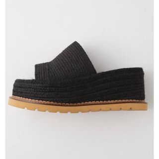 マウジー(moussy)のJUTE SOLE WEDGE MULE(サンダル)