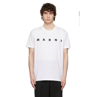 マルニ(Marni)のMARNI マルニ　ホワイトロゴTシャツ　46(Tシャツ/カットソー(半袖/袖なし))