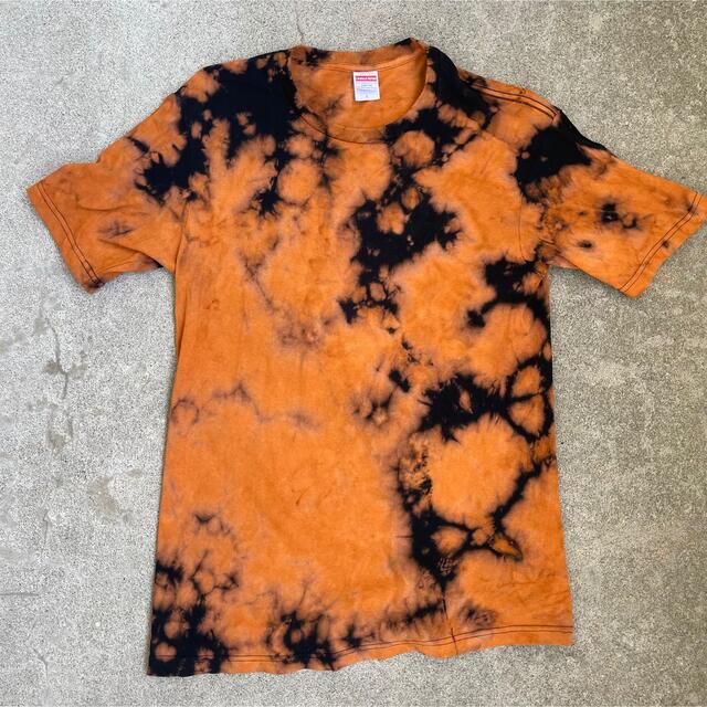 メンズ服 タイダイ染め ブリーチ加工 カットソー Tシャツ 新品 丸首