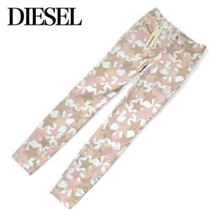 ディーゼル(DIESEL)の【未使用タグ付】DIESEL★ディーゼル★スター柄　総柄スキニーパンツ　星(カジュアルパンツ)