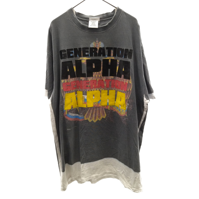 ヴェトモン 18AW Generation Alpha Tee UAH19TR321 ジェネレーションアルファプリントTシャツ メンズ XS