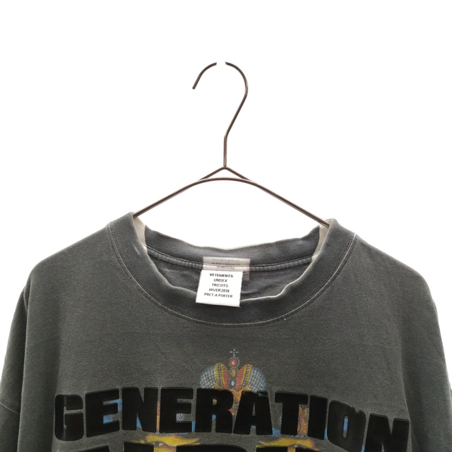 ヴェトモン 18AW Generation Alpha Tee UAH19TR321 ジェネレーションアルファプリントTシャツ メンズ XS