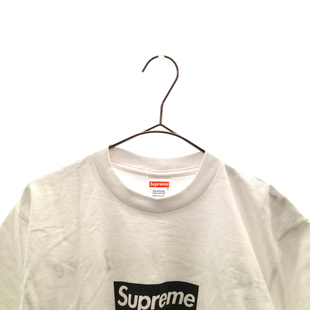 注目ブランド 16SS シュプリーム SUPREME - Supreme Paris ホワイト カットソー 半袖Tシャツ ボックスロゴ パリOPEN記念 Tee Logo Box Tシャツ+カットソー(半袖+袖なし)