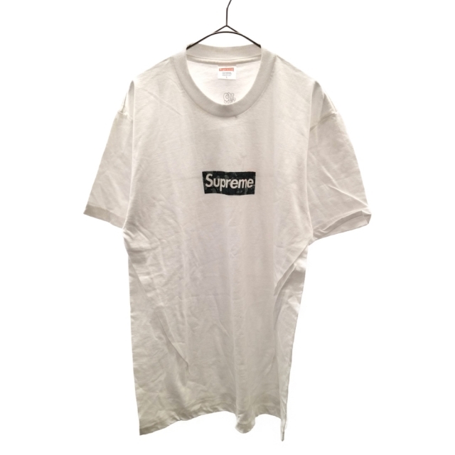 見事な創造力 ボックスロゴ モ・ワックス Tee Logo Box Mo'Wax x シュプリーム SUPREME - Supreme 半袖Tシャツ ホワイト カットソー Tシャツ/カットソー(半袖/袖なし)