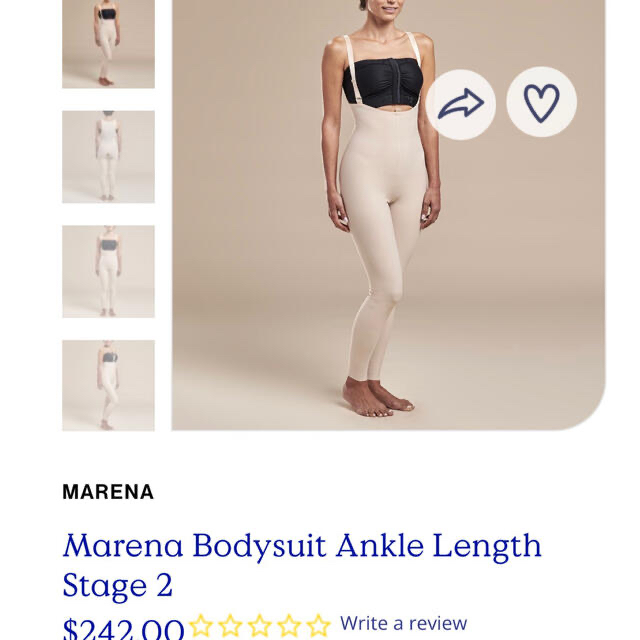 超目玉 脂肪吸引*Marenaリカバリーガードル*圧迫固定用*XXS 腹部