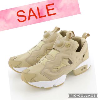 リーボック(Reebok)の【SALE  最終値下げ】Reebok インスタポンプフューリー　ベージュ(スニーカー)