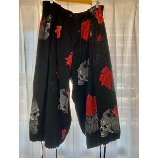 ヨウジヤマモトスカルローズバルーンパンツ18aw