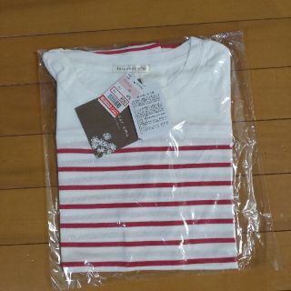 シマムラ(しまむら)の175.【terawear emu】パネルボーダーT Ｌ ピンク しまむら(Tシャツ(半袖/袖なし))