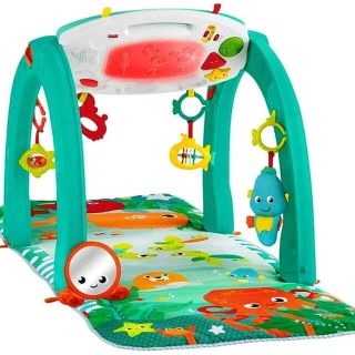 フィッシャープライス(Fisher-Price)のフィッシャープライス 4WAYオーシャンへんしんジム　プレイマット　赤ちゃん(ベビージム)