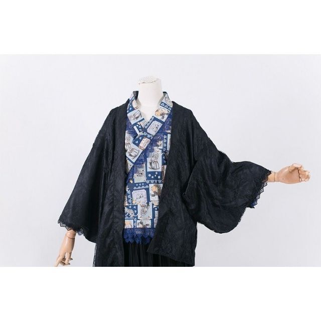 ロリータ Sweet Dreamer Vintage ネコ 着物デザインブラウス
