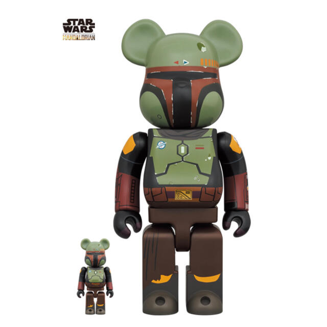 BE@RBRICK(ベアブリック)のBE@RBRICK BOBA FETT 100％ & 400％ エンタメ/ホビーのフィギュア(その他)の商品写真