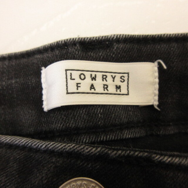 LOWRYS FARM(ローリーズファーム)のローリーズファーム ロングパンツ デニム ジーンズ スキニー ストレッチ 黒 S レディースのパンツ(デニム/ジーンズ)の商品写真