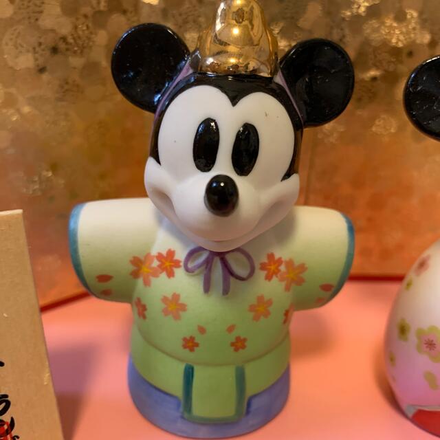 Disney(ディズニー)の雛人形　東京ディズニーランド　ミッキーミニー　陶器 エンタメ/ホビーのおもちゃ/ぬいぐるみ(キャラクターグッズ)の商品写真