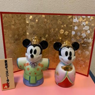 ディズニー(Disney)の雛人形　東京ディズニーランド　ミッキーミニー　陶器(キャラクターグッズ)