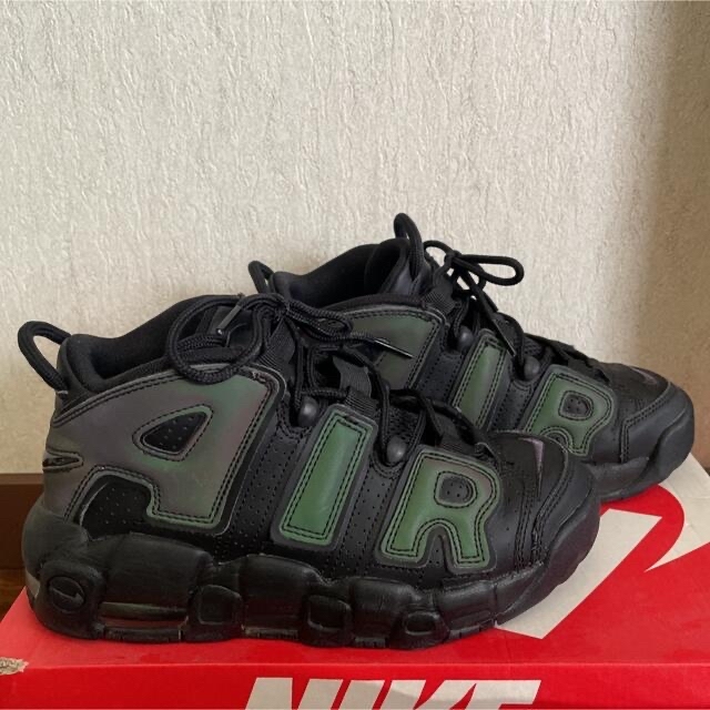 NIKE♡AIR more uptempo black-wolf grey