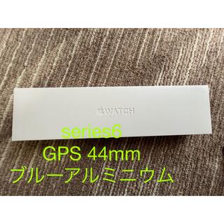 アップルウォッチ(Apple Watch)の【美品】Apple Watch Series 6 44mm GPS ブルー(腕時計(デジタル))