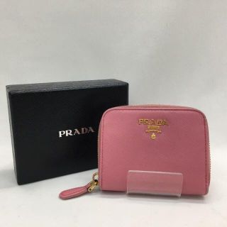 プラダ(PRADA)の▼▼PRADA プラダ レディース コインケース コンパクトウォレット サフィアーノ 1M0268 ピンク(財布)