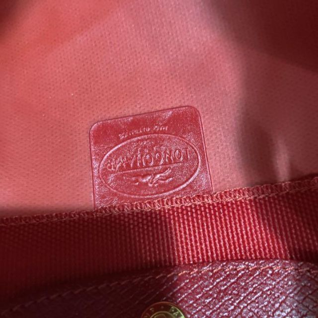 LONGCHAMP(ロンシャン)の【希少】ロンシャン　トートバッグ　レッド　赤　大容量　ナイロン レディースのバッグ(トートバッグ)の商品写真
