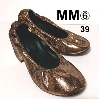 マルタンマルジェラ(Maison Martin Margiela)のMM6 グリッターパンプス 39/メゾンマルジェラ エムエムシックス (ハイヒール/パンプス)
