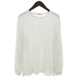 オーラリー(AURALEE)のオーラリー 20AW LUSTER PLAITING L/S Tシャツ 白 3(Tシャツ/カットソー(七分/長袖))