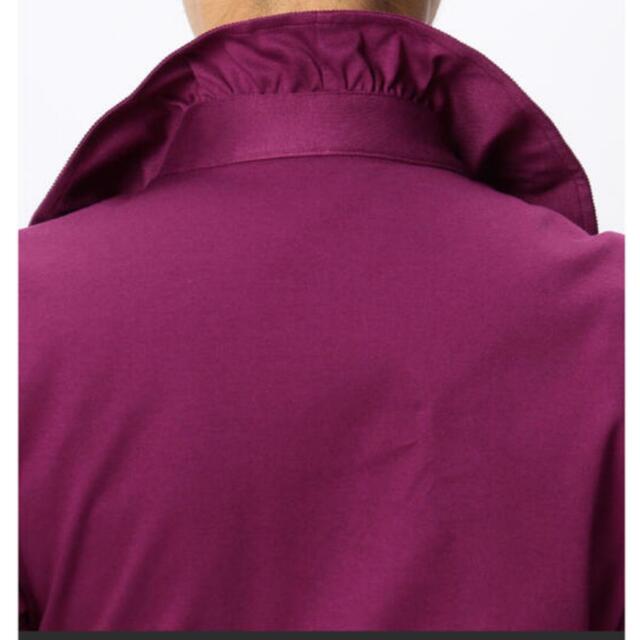 NARACAMICIE(ナラカミーチェ)のナラカミーチェ　コットンスムーススタンドフリルカットソー半袖ブラウス レディースのトップス(シャツ/ブラウス(半袖/袖なし))の商品写真