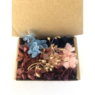 訳あり　花材⑨ ドライフラワー　プリザーブドフラワー　ハンドメイド　紫陽花　(ドライフラワー)