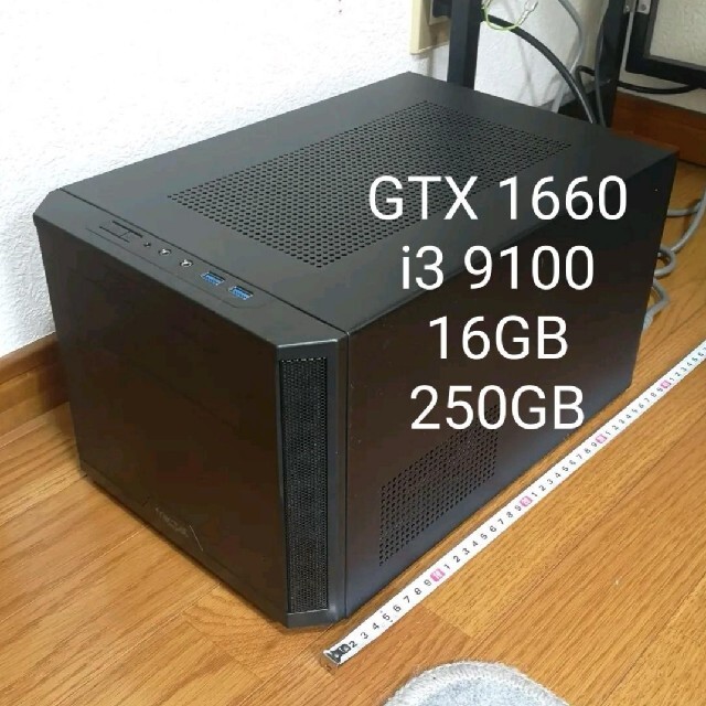 自作ゲーミングpc gtx1660 i3 9100 16gb SSD250GB