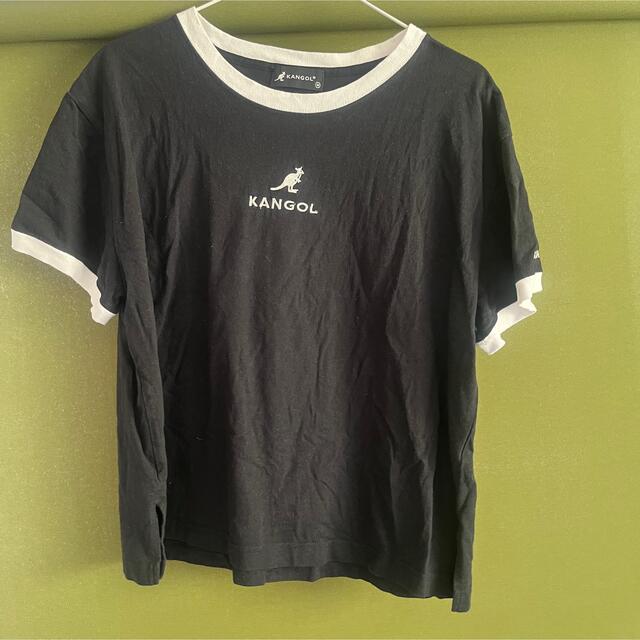 KANGOL(カンゴール)のカンゴール　Tシャツ　kangol  ショート丈　リンガー レディースのトップス(Tシャツ(半袖/袖なし))の商品写真