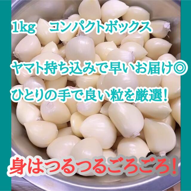 青森県産ホワイト六片そのまま使える！むき身にんにく 食品/飲料/酒の食品(野菜)の商品写真