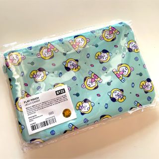 ビーティーイシビル(BT21)のBTS BT21 ベビーフラット ポーチ チミー  ジミン(キャラクターグッズ)