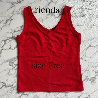 リエンダ(rienda)のrienda タンクトップ　ノースリーブ(タンクトップ)