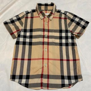 バーバリー(BURBERRY)のバーバリー　Burberry ショートスリーブ チェック キッズ　シャツ(Tシャツ/カットソー)