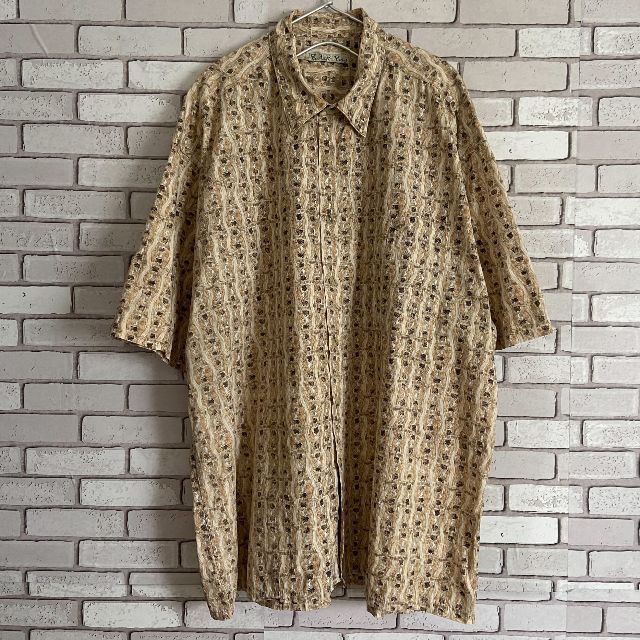 古着 Batik Bay 半袖シャツ アロハシャツ 総柄 マルチカラー XL メンズのトップス(シャツ)の商品写真