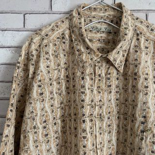 古着 Batik Bay 半袖シャツ アロハシャツ 総柄 マルチカラー XL(シャツ)