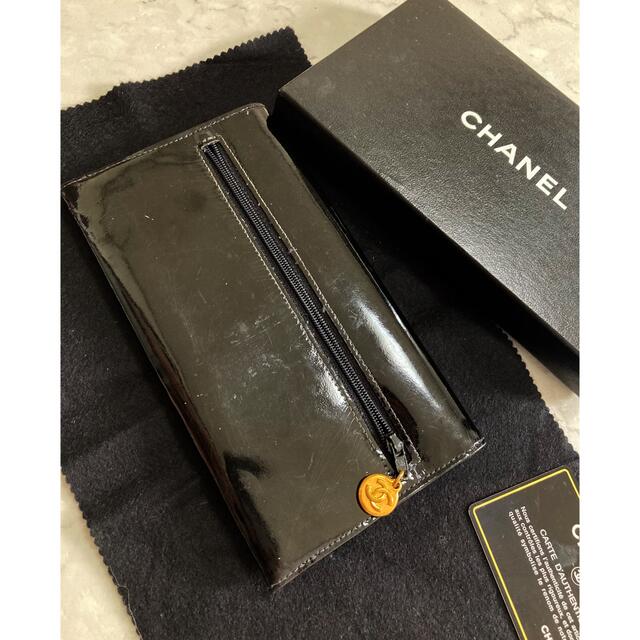 CHANEL(シャネル)のCHANEL  正規品パテントレザーエナメル長財布  ポーチ レディースのファッション小物(財布)の商品写真