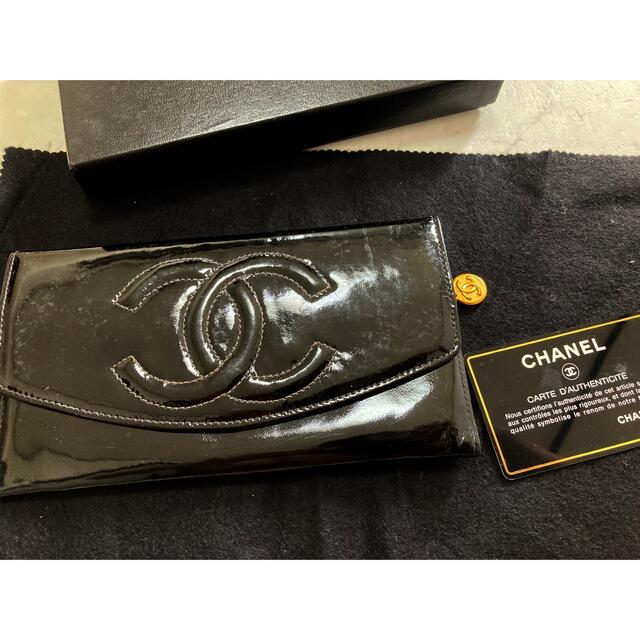 CHANEL 正規品パテントレザーエナメル長財布 ポーチ - www.xtreme.aero