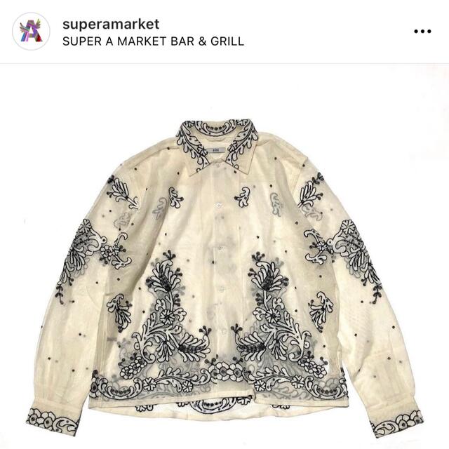 TOMORROWLAND - BODE ヴィンテージレースシャツ M/L 生産終了のため