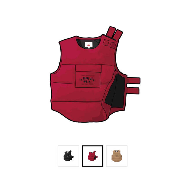 Supreme / WTAPS Tactical Down Vest "Red"