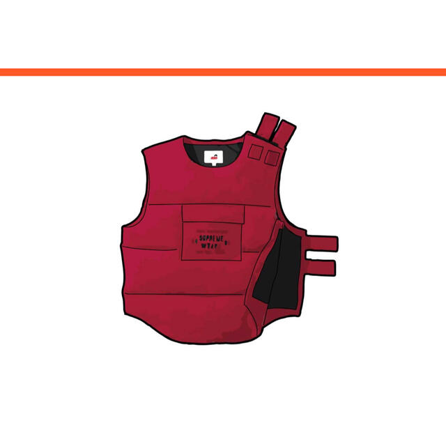 Supreme / WTAPS Tactical Down Vest "Red"