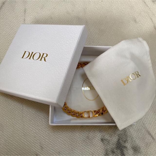 【レビューで送料無料】 Dior メタル　チョーカー ネックレス