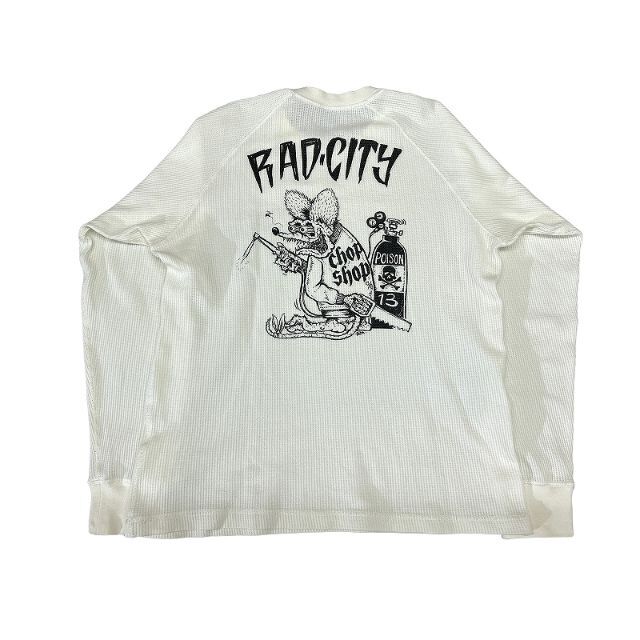 RADIALL(ラディアル)のG② ラディアル ラットフィンク RAD CITY 長袖 サーマル Tシャツ M メンズのトップス(Tシャツ/カットソー(七分/長袖))の商品写真