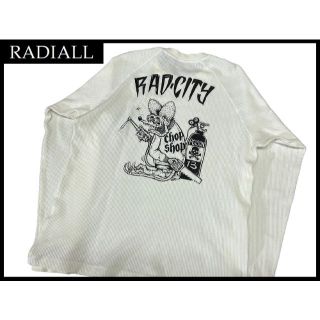 ラディアル(RADIALL)のG② ラディアル ラットフィンク RAD CITY 長袖 サーマル Tシャツ M(Tシャツ/カットソー(七分/長袖))