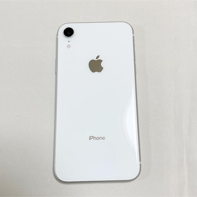 スマホ/家電/カメラ【美品】iPhone XR 128GB ホワイト SIMフリー