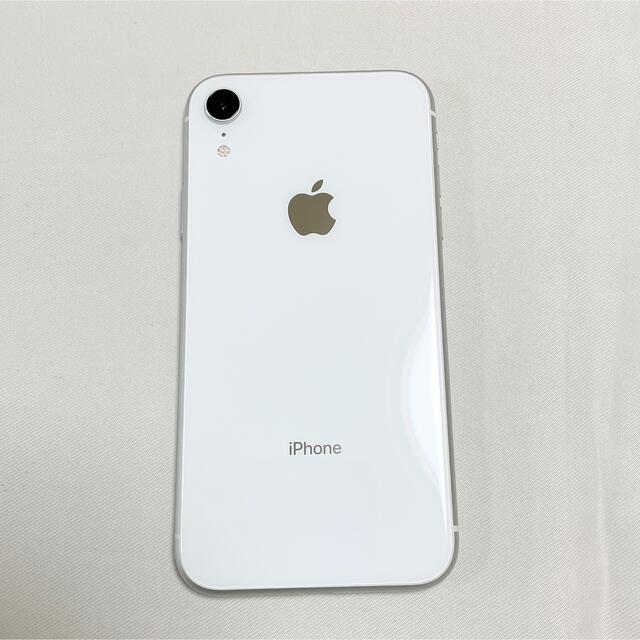 美品】iPhone XR 128GB ホワイト SIMフリー-