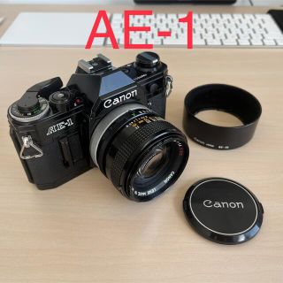 キヤノン(Canon)の【美品・正常動作品】Canon AE-1 レンズセット(フィルムカメラ)